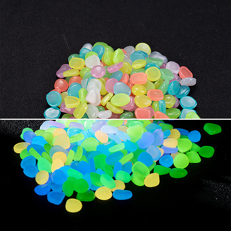 Aquarium Fish That Glow In The Dark - 100 шт. светящихся камней для сада,