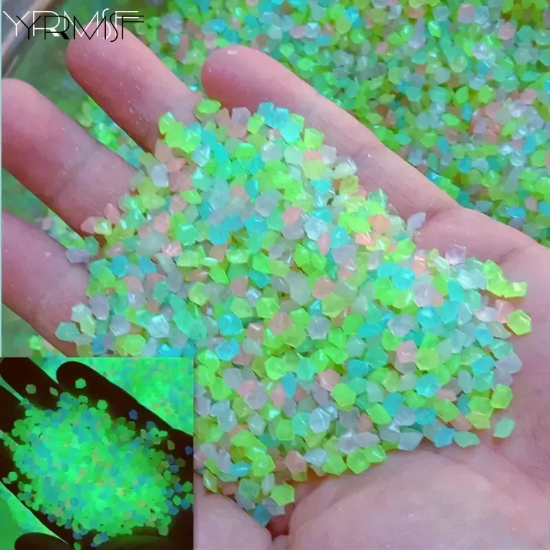 Aquarium Fish That Glow In The Dark - 1000 шт. 3-5 мм светящийся песок,
