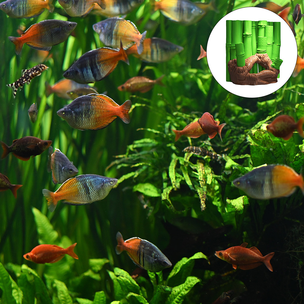 1 шт. 3D-пещера из бамбуковой  – обзор и цена Aquarium Fish Cave
