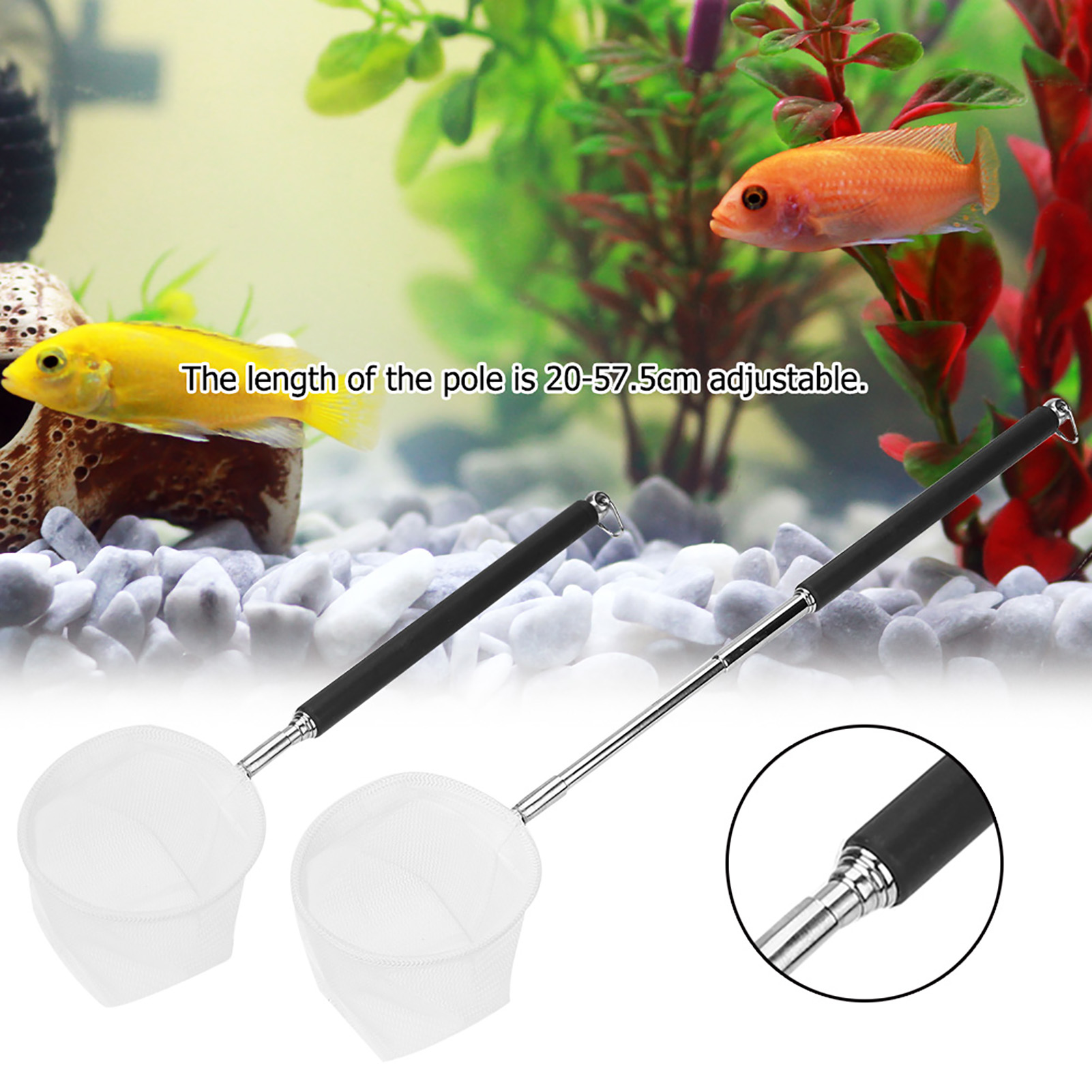 Регулируемая аквариумная сачка – обзор и цена Aquarium Fish Net Small