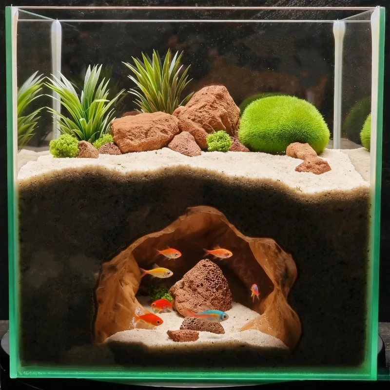 Аквариумный орнамент Sinkhole  – обзор и цена Aquarium Fish Cave