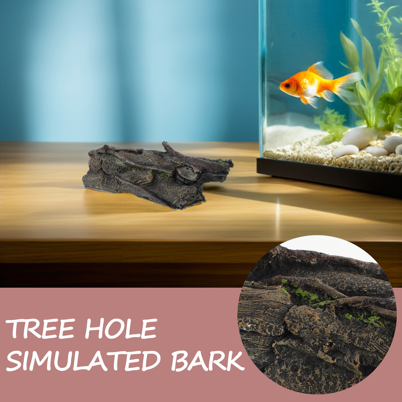 Полый ствол дерева из смолы, д – обзор и цена Aquarium Fish Cave