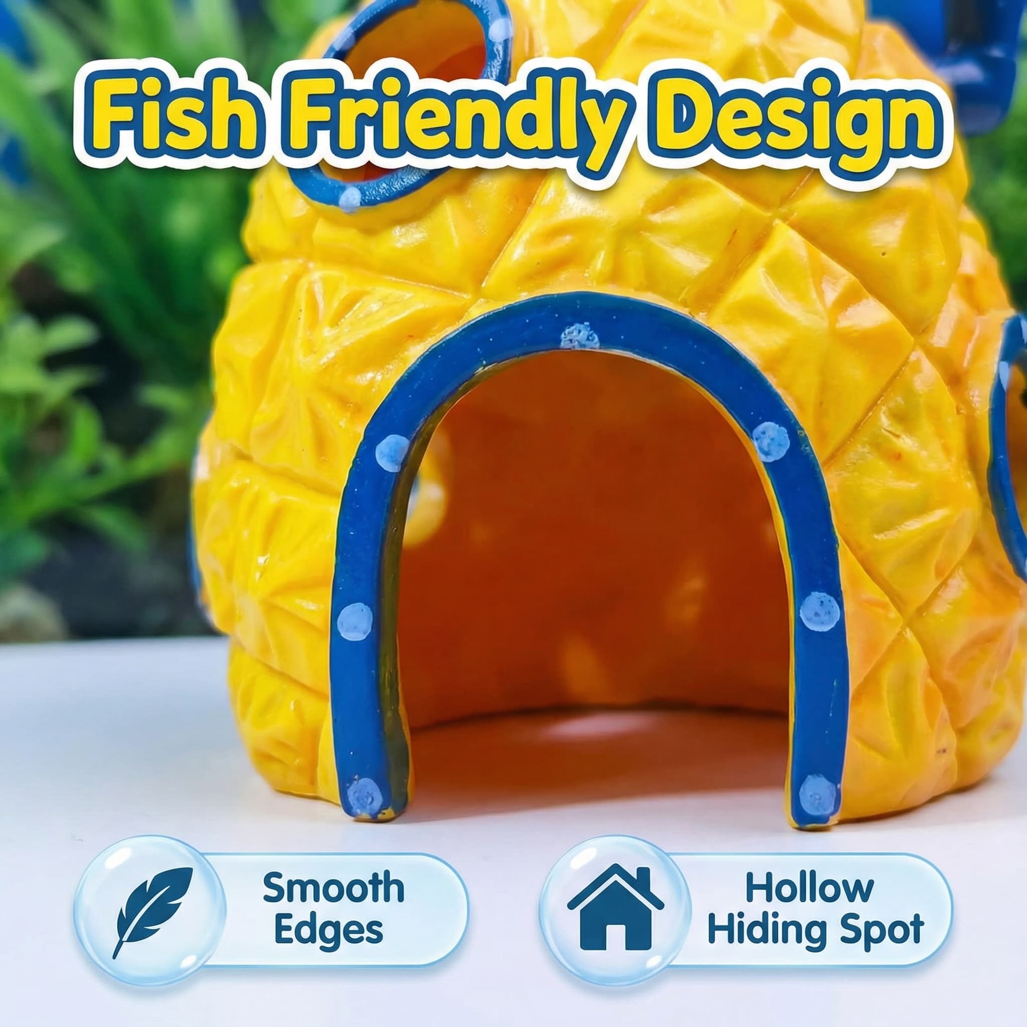 Декор для аквариума «Ананасовы – обзор и цена Aquarium Fish Cave