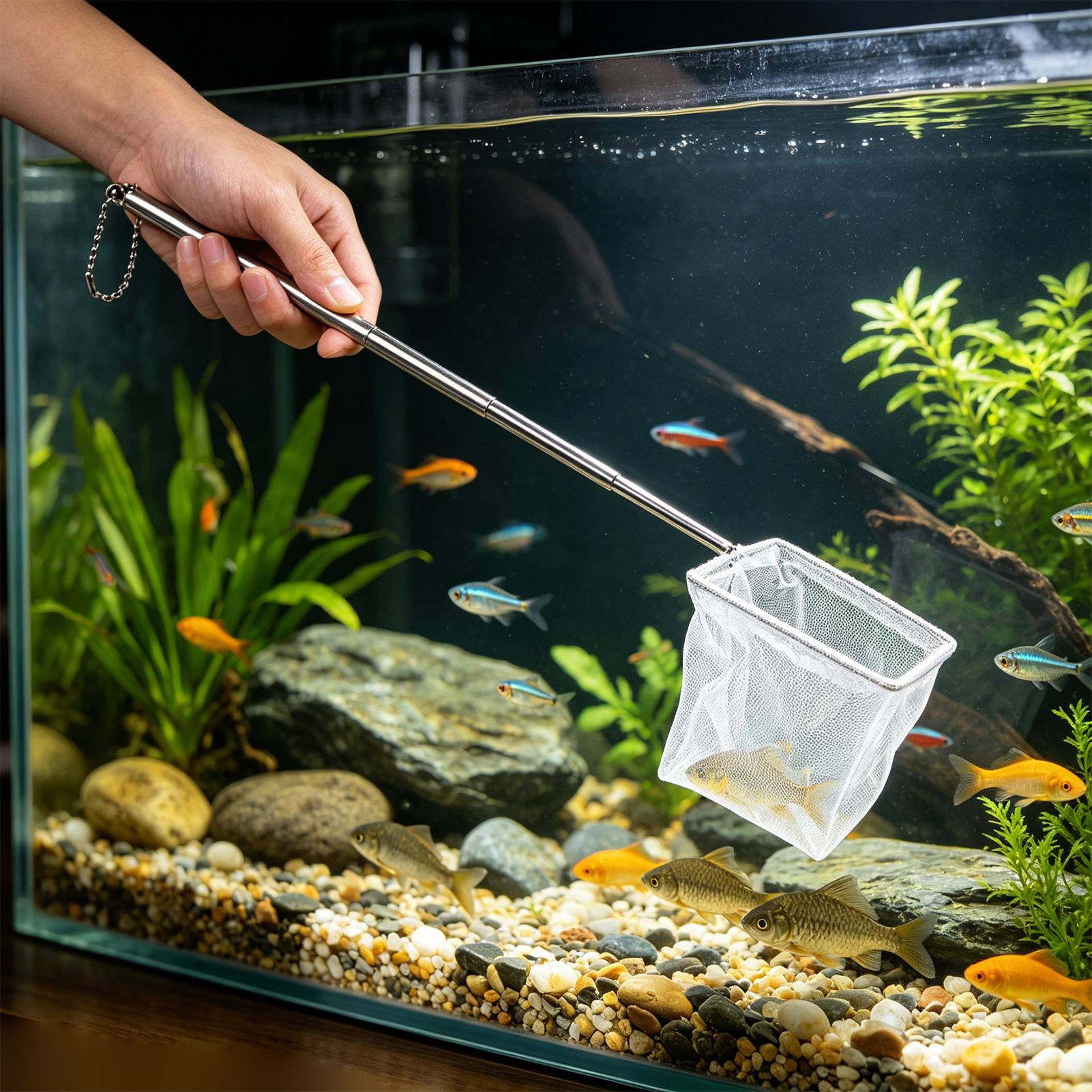 Набор из 2-х маленьких рыболов – обзор и цена Aquarium Fish Net Small